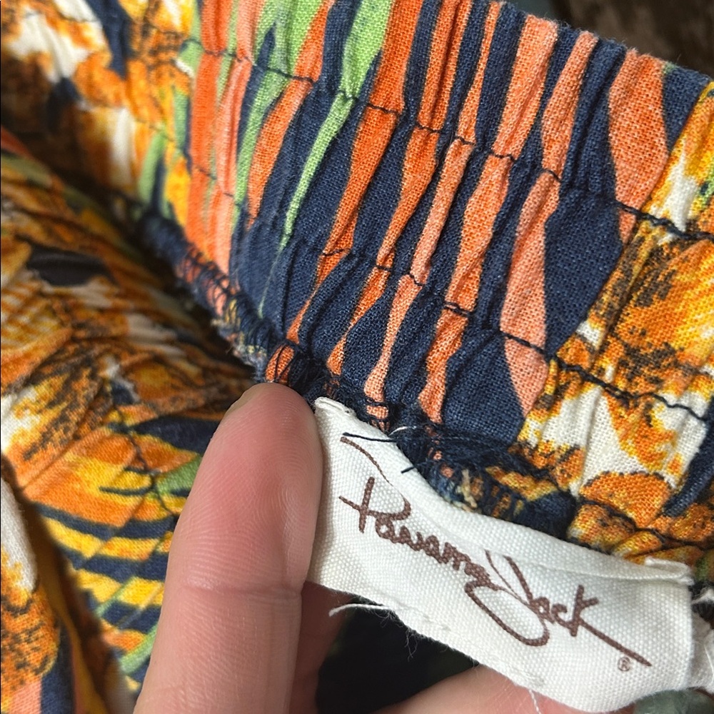 Panama Jack small Multicolor tropical rayon pants - Picture 2 of 14